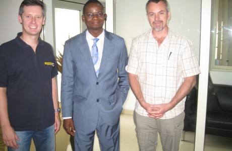Tunde Ajala with Cobus, MD & David, ED of Pilgrims Africa Ltd